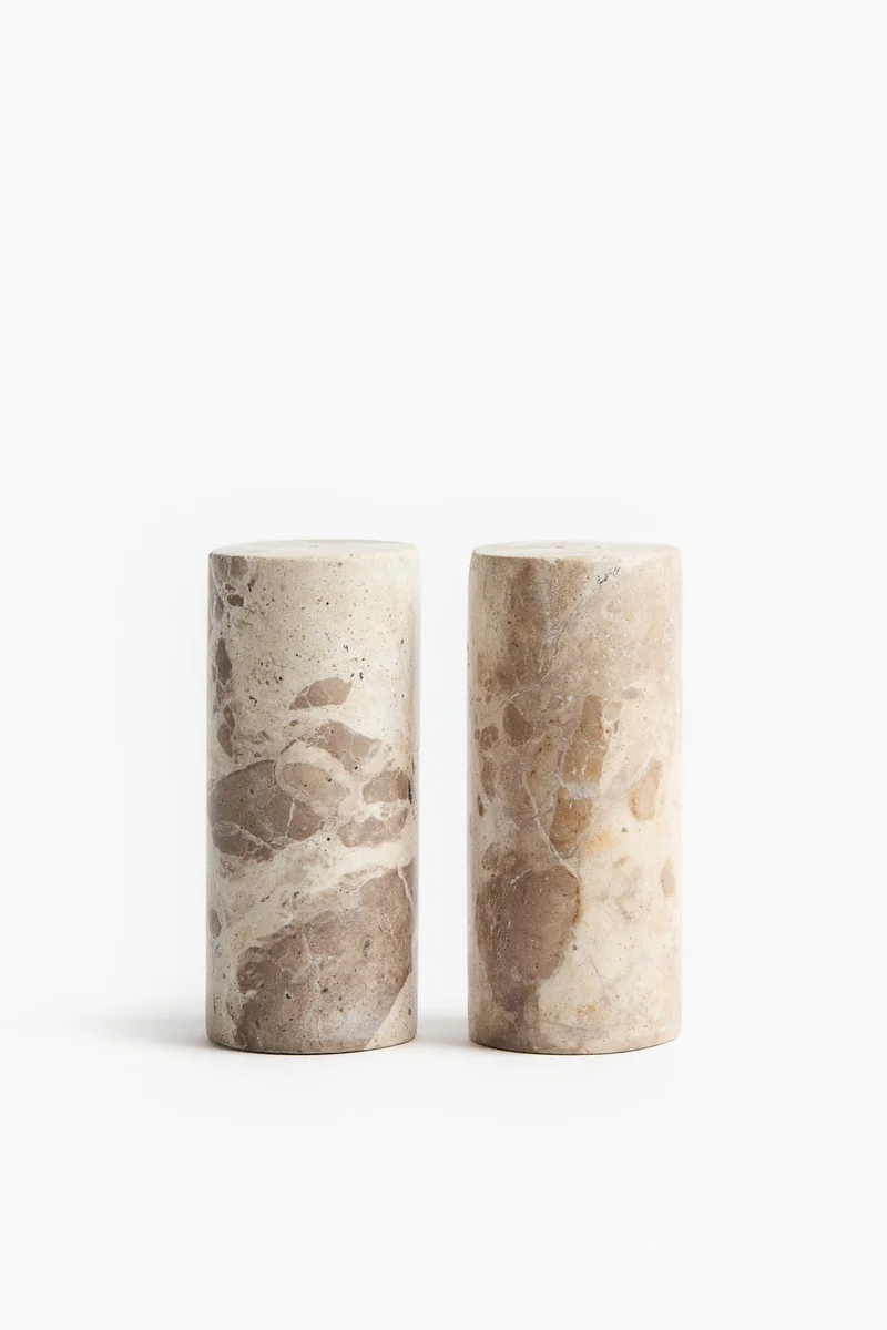 H&M Marble salt and pepper shakers